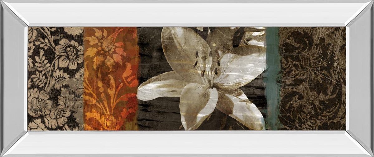 Mirrored Frame Evanescent I By Keith Mallet 18X42 Mirror Frame Print