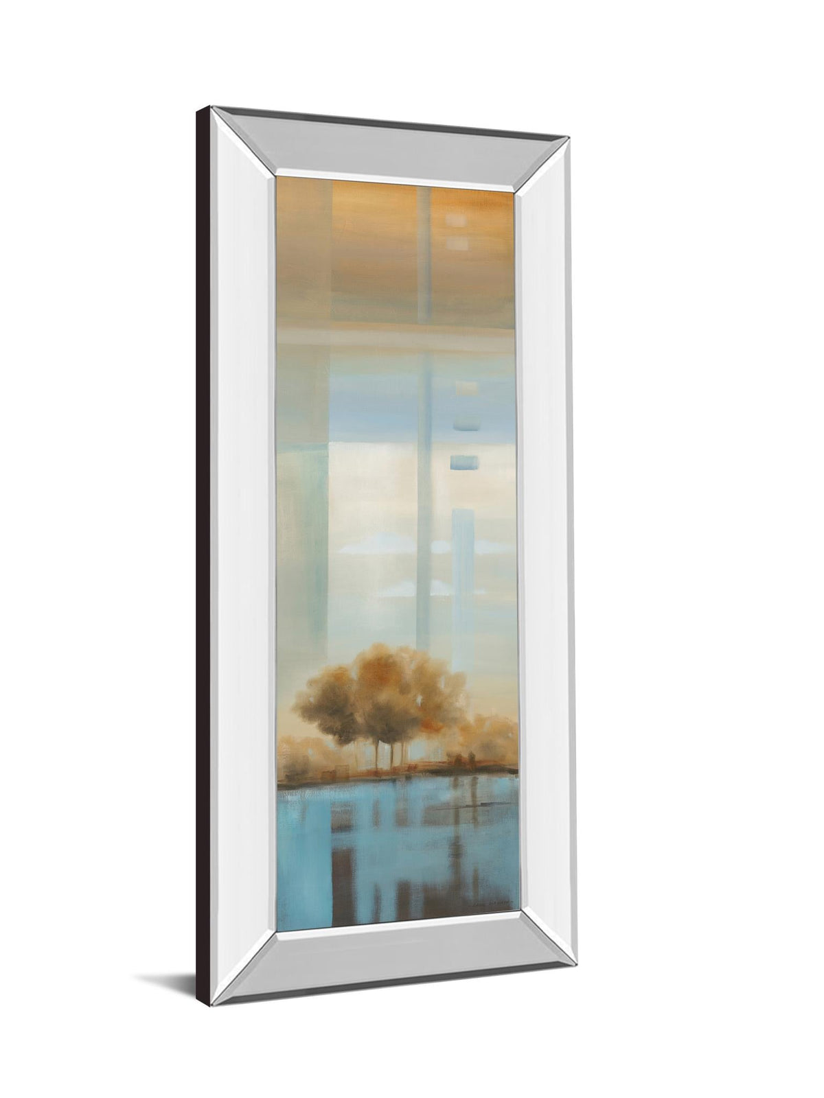 Mirrored Frame Window On The Word Ii By Carol Robinson 18X42 Mirror Frame Print