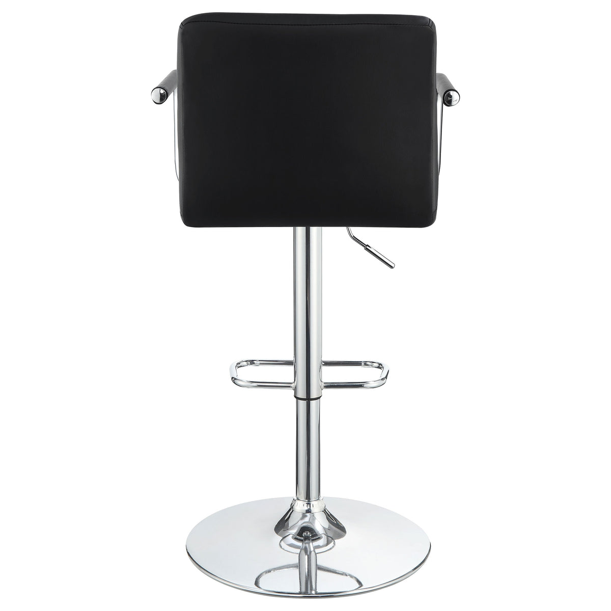 Palomar Adjustable Height Bar Stool Black / White and Chrome