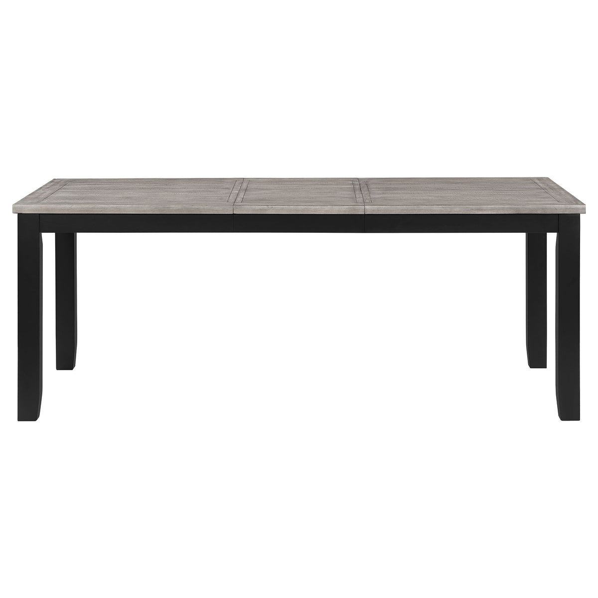Elodie  Rectangular Extension Leaf Dining Set Black