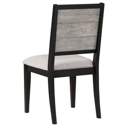 Elodie  Rectangular Extension Leaf Dining Set Black