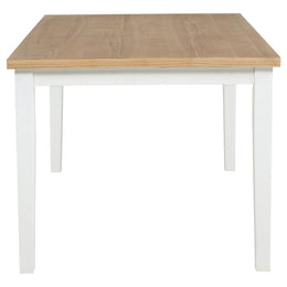 Andrews 66-inch Rectangular Dining Table Light Ash and White