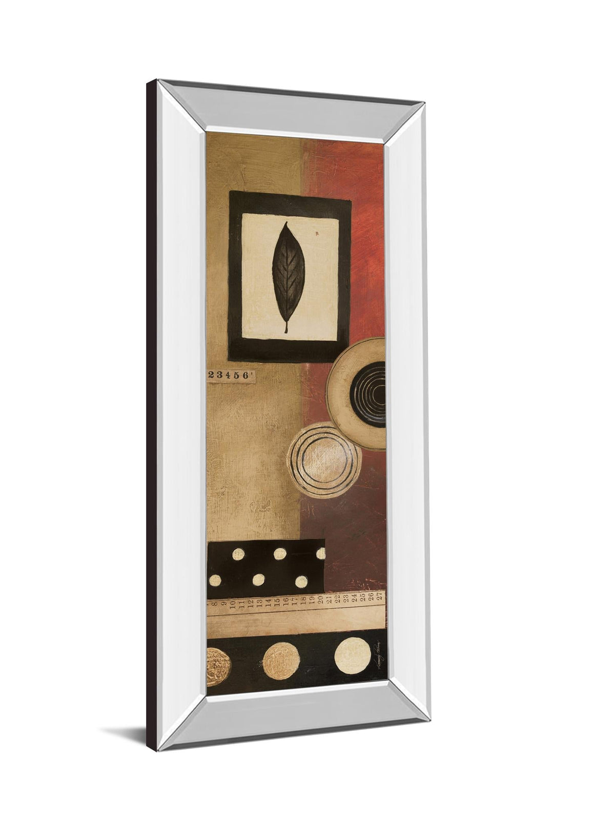 Mirrored Frame Radius Panel I By Kimberly Poloson 18X42 Mirror Frame Print