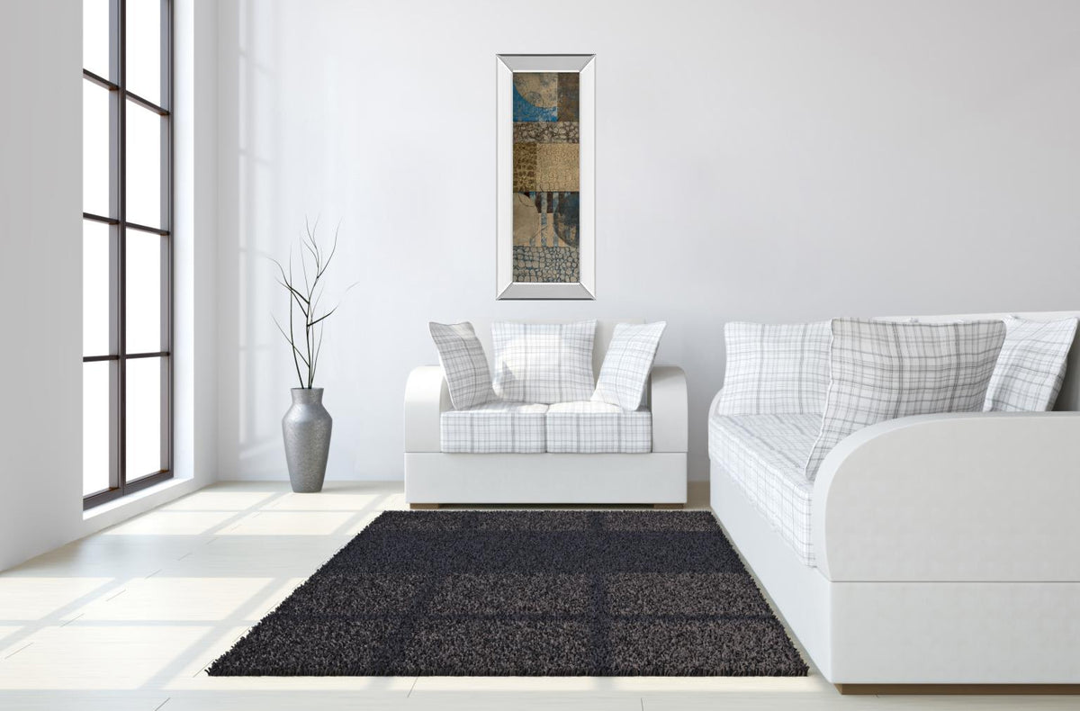 Mirrored Frame Bubble Structure I By John Kime 18X42 Mirror Frame Print