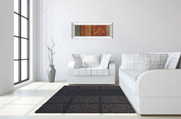 Mirrored Frame Leaf Silhouette Ii By Jordan Grey 18X42 Mirror Frame Print