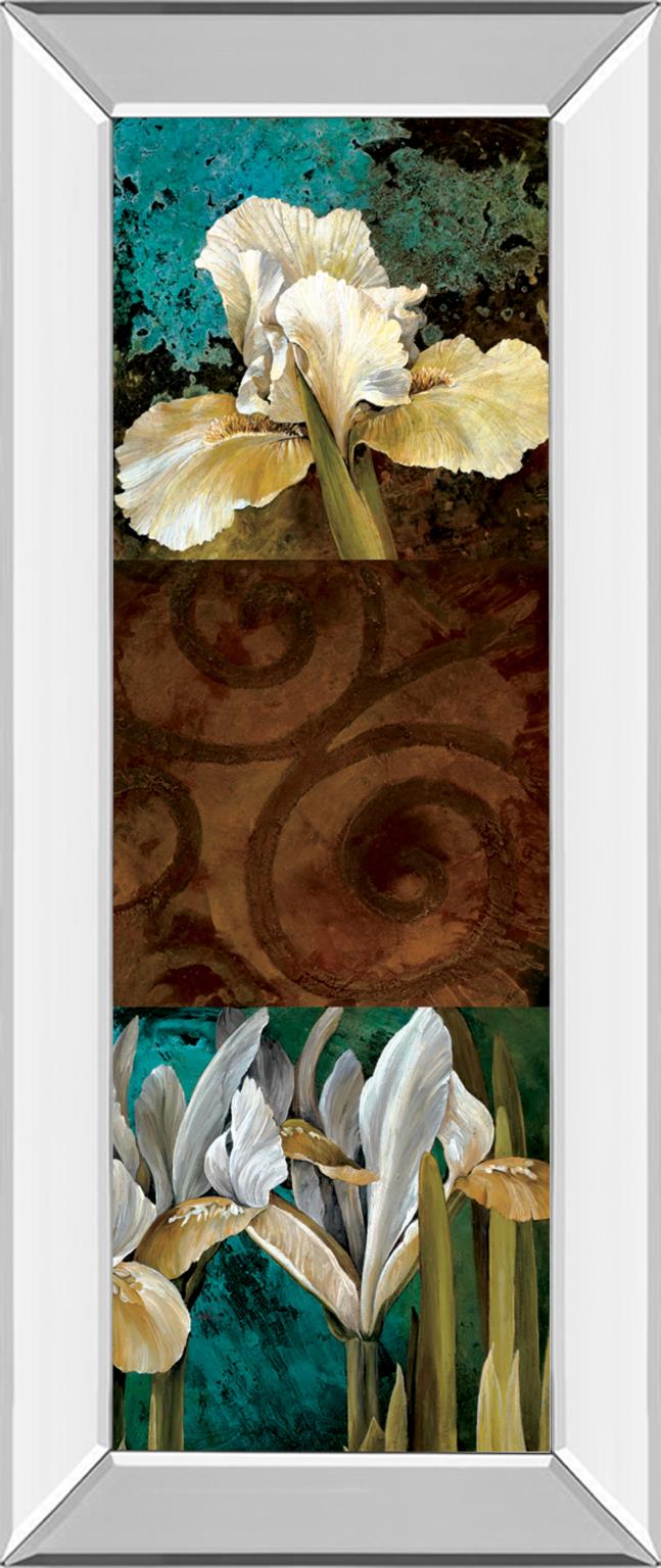 Mirrored Frame From My Garden I By Linda Thompson 18X42 Mirror Frame Print