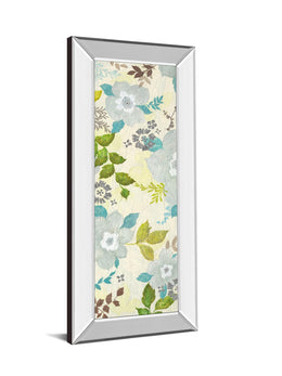 Mirrored Frame Fragrant Garden I By Tava Studios 18X42 Mirror Frame Print