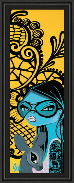 Ink Chiffon Ii By Bev HogueÂ  18X42 Framed Print