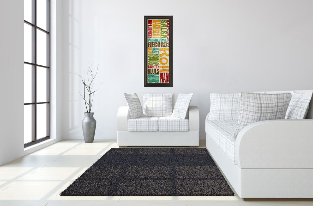 Rock & Roll By Sd Graphics Studio 18X42 Framed Print