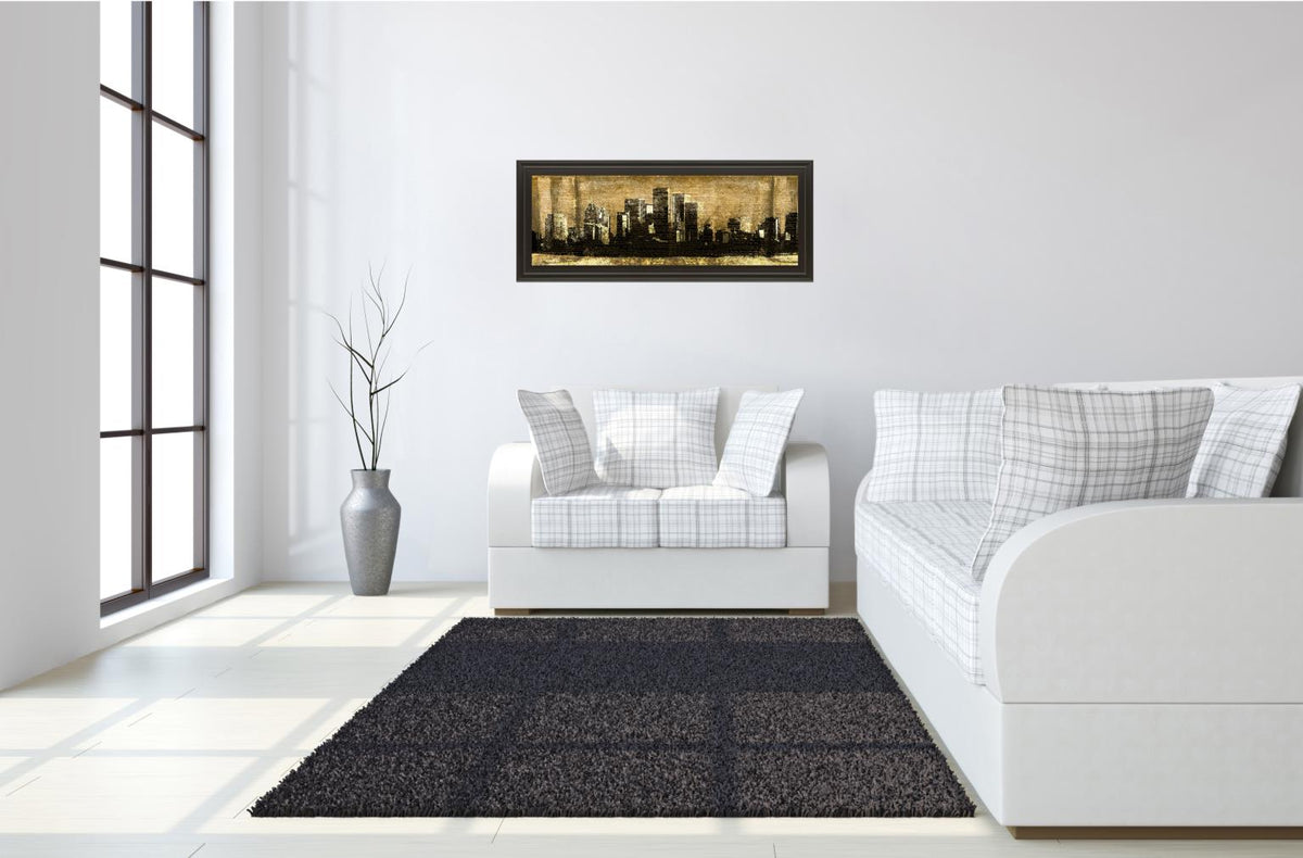 Defined City Ii By Sd Graphic Studio 18X42 Framed Print