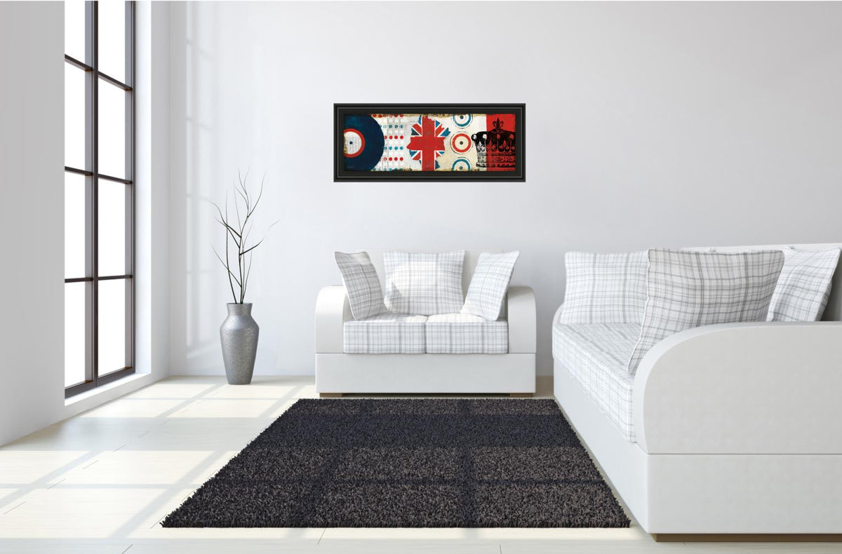 British Invasion I By Mo Mullan 18X42 Framed Print
