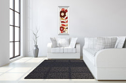 Mirrored Frame Floral Pop Panel I By Mo Mullan 18X42 Mirror Frame Print
