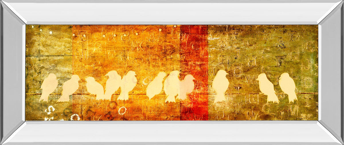 Mirrored Frame Reunion By Patricia Pinto 18X42 Mirror Frame Print