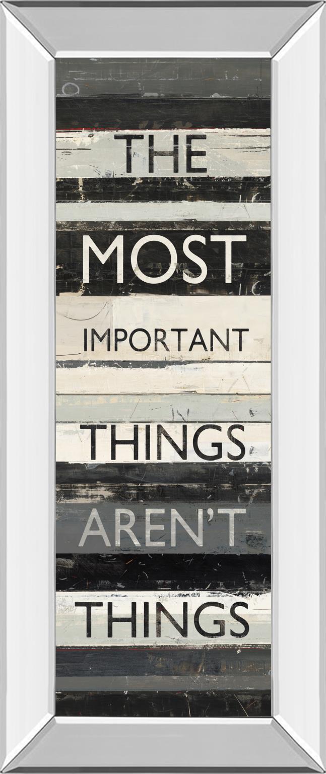 Mirrored Frame Zephry Quote Ii By Mike Schick 18X42 Mirror Frame Print