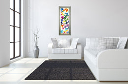 Colorful Cubes Ii By Wild Apple Portfolio 18X42 Framed Print