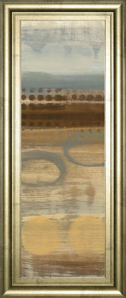 Movement Panel I By Jeni Lee 18X42 Framed Print