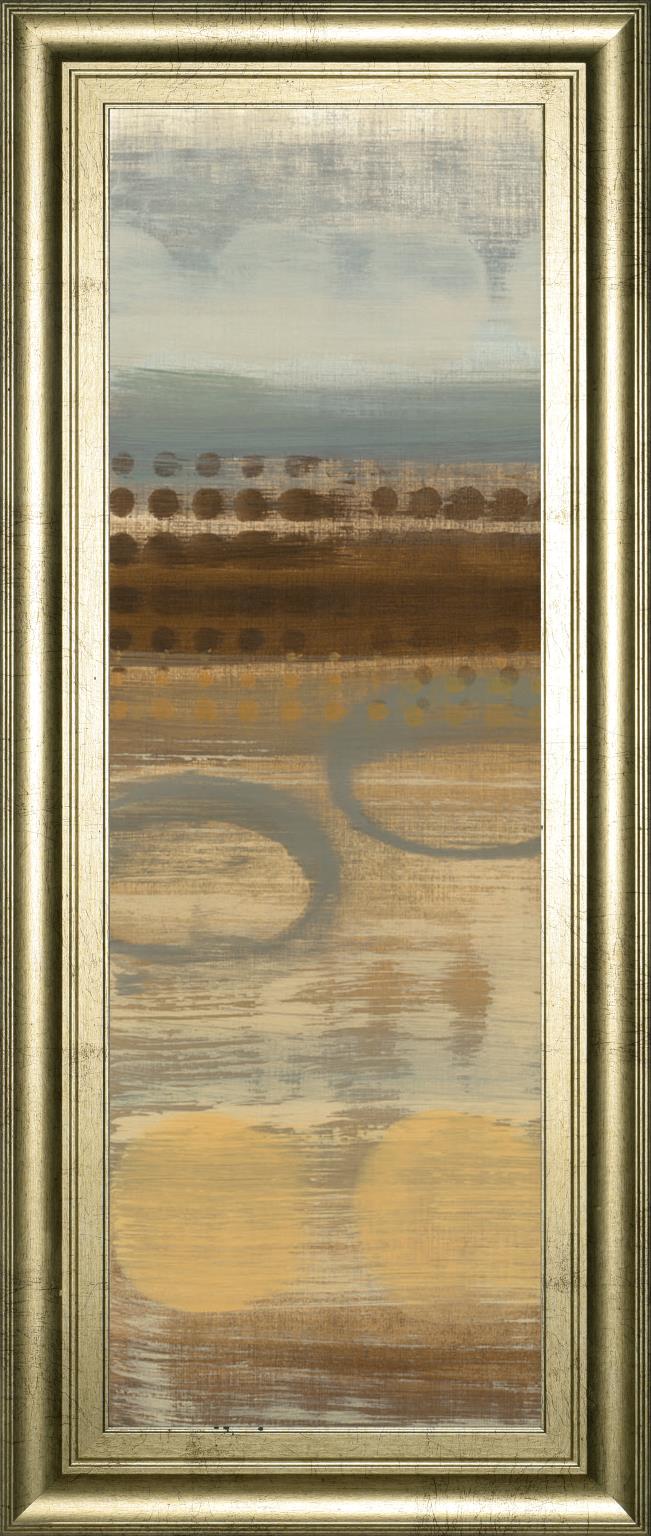 Movement Panel I By Jeni Lee 18X42 Framed Print