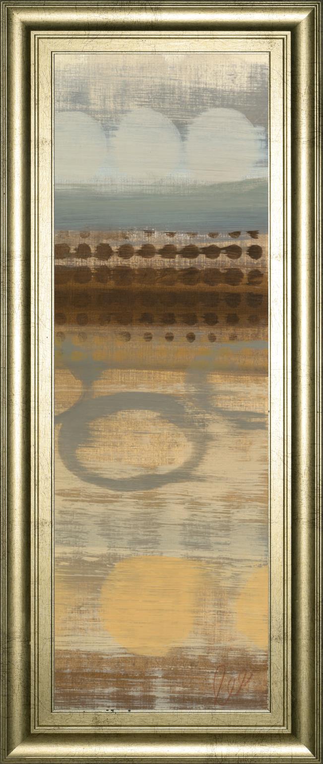 Movement Panel Ii By Jeni Lee 18X42 Framed Print