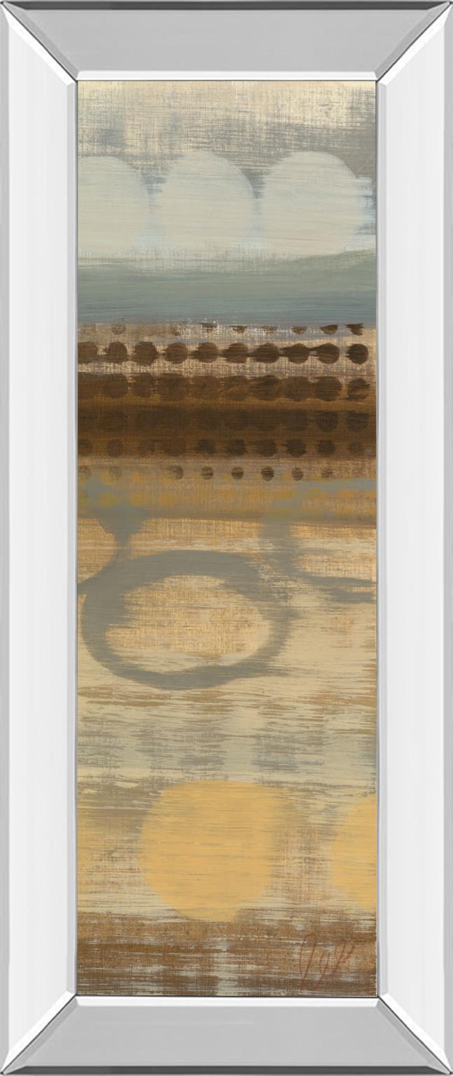Mirrored Frame Movement Panel Ii By Jeni Lee 18X42 Mirror Frame Print