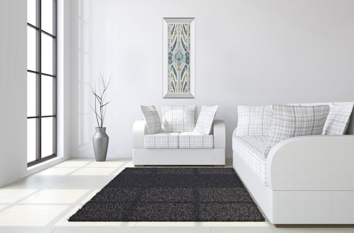 Mirrored Frame A Touch Of Flourish I By Patricia Pinto 18X42 Mirror Frame Print