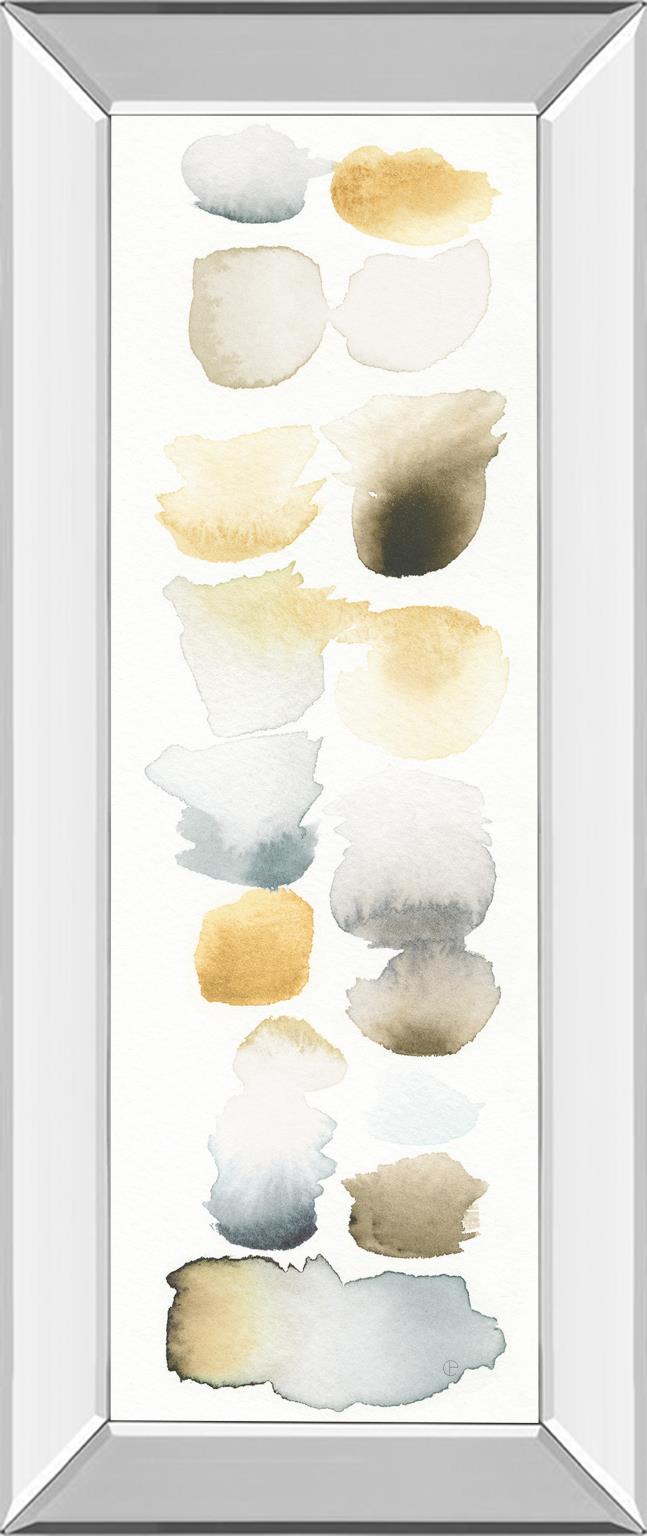 Mirrored Frame Watercolor Swatch Panel Ii By Elyse De Neige 18X42 Mirror Frame Print