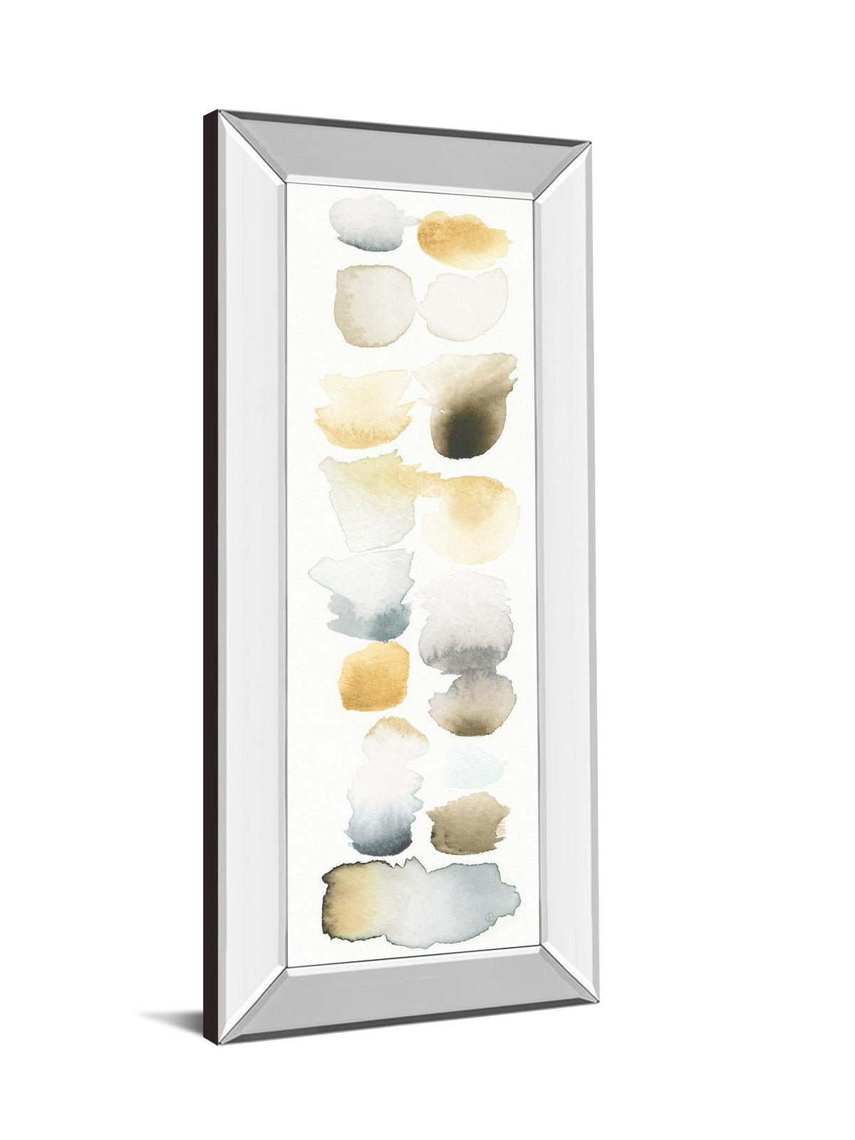 Mirrored Frame Watercolor Swatch Panel Ii By Elyse De Neige 18X42 Mirror Frame Print