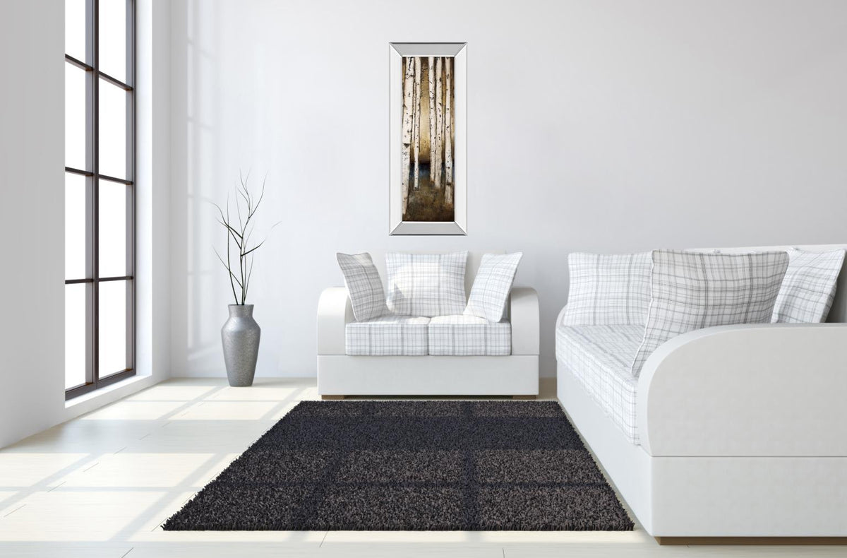 Mirrored Frame Birch Landing Iii By St Germain ***Monl*** 18X42 Mirror Frame Print