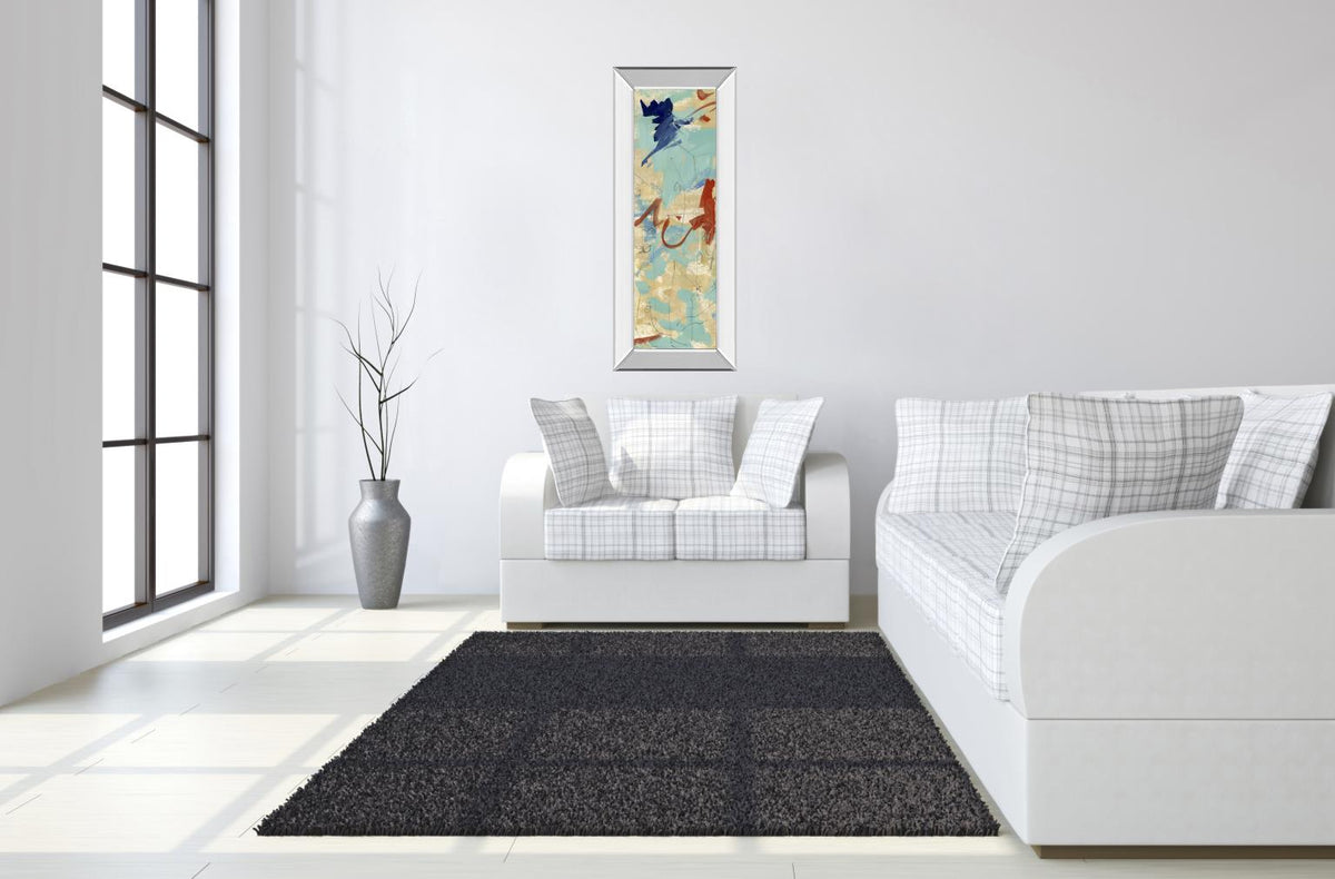 Mirrored Frame Composition 4B By Melissa Wang 18X42 Mirror Frame Print