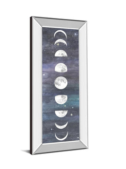 Mirrored Frame Moon Chart I By Naomi Mccavitt 18X42 Mirror Frame Print