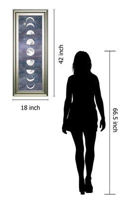Moon Chart Ii By Naomi Mccavitt 18X42 Framed Print