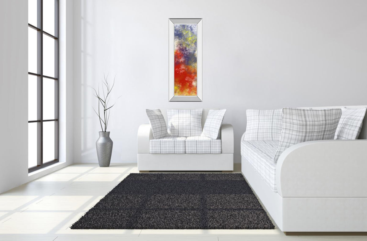 Mirrored Frame Vapor I. B By Jason Johnson 18X42 Mirror Frame Print