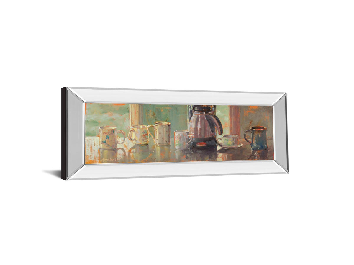 Mirrored Frame Gathering I By Lorraine Vail 18X42 Mirror Frame Print