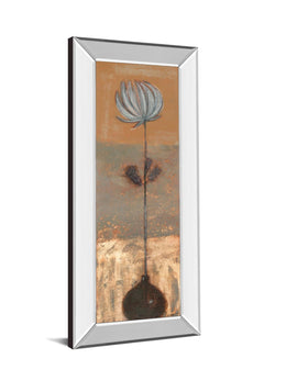 Mirrored Frame Solitary Flower I By Norman Wyatt 18X42 Mirror Frame Print