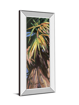 Mirrored Frame Wild Palm I By Suzanne Wilkins 18X42 Mirror Frame Print