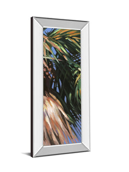 Mirrored Frame Wild Palm Ii By Suzanne Wilkins 18X42 Mirror Frame Print