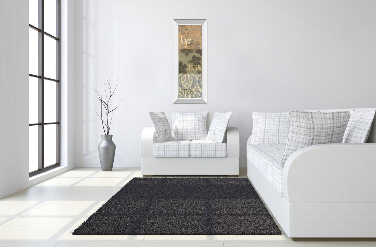 Mirrored Frame Uplift I By Vision Studio 18X42 Mirror Frame Print