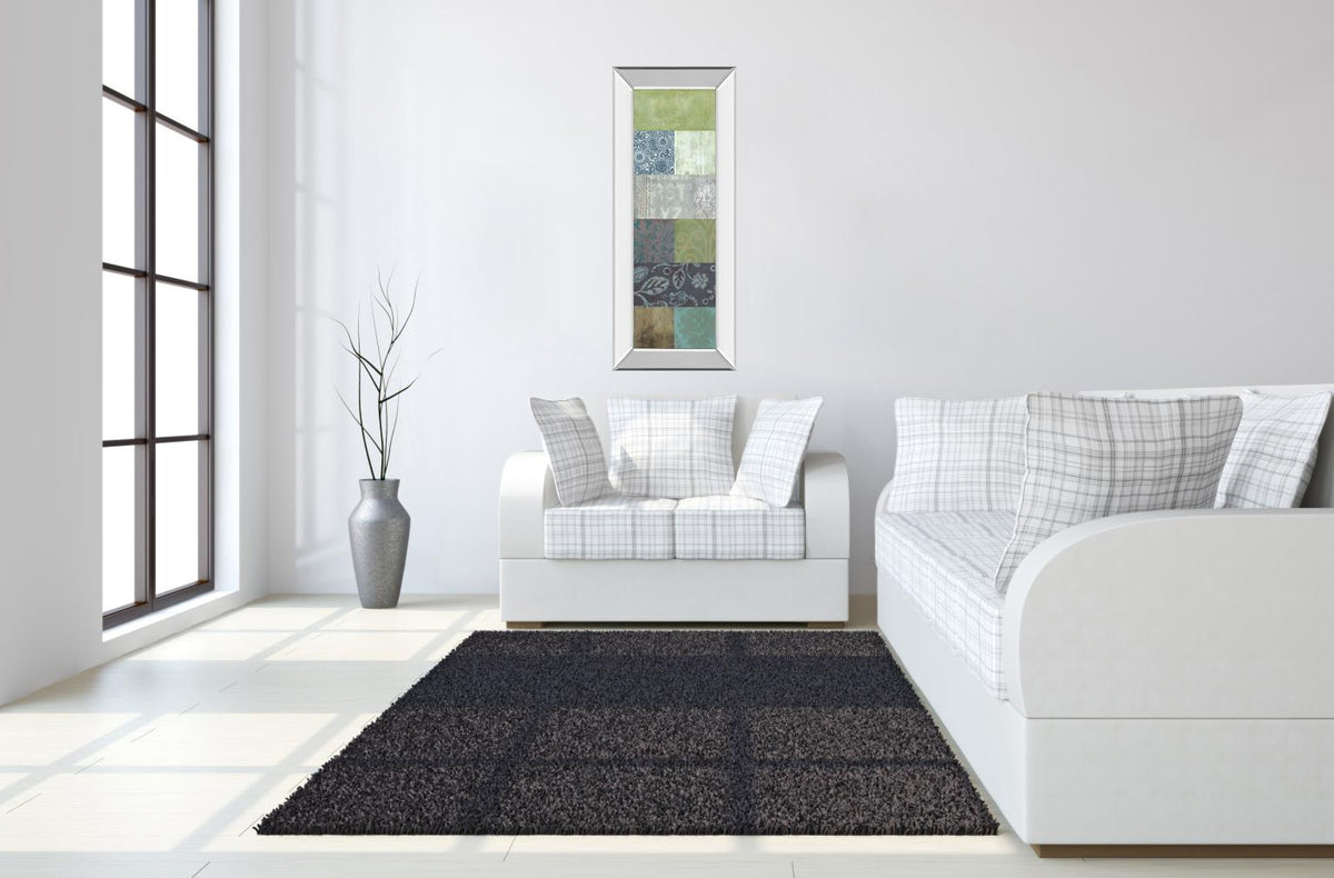 Mirrored Frame Zen Panel I By Vision Studio 18X42 Mirror Frame Print