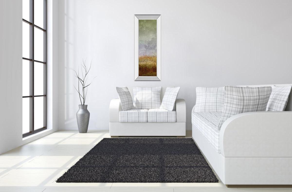 Mirrored Frame Lush Field Ii By John Butler 18X42 Mirror Frame Print