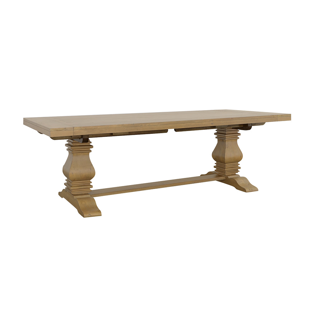 Florence 126-inch Extension Dining Table Distressed Black