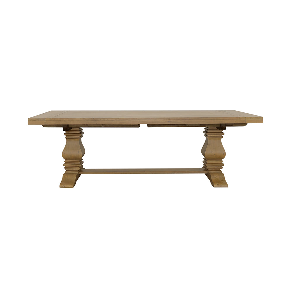 Florence 126-inch Extension Dining Table Distressed Black