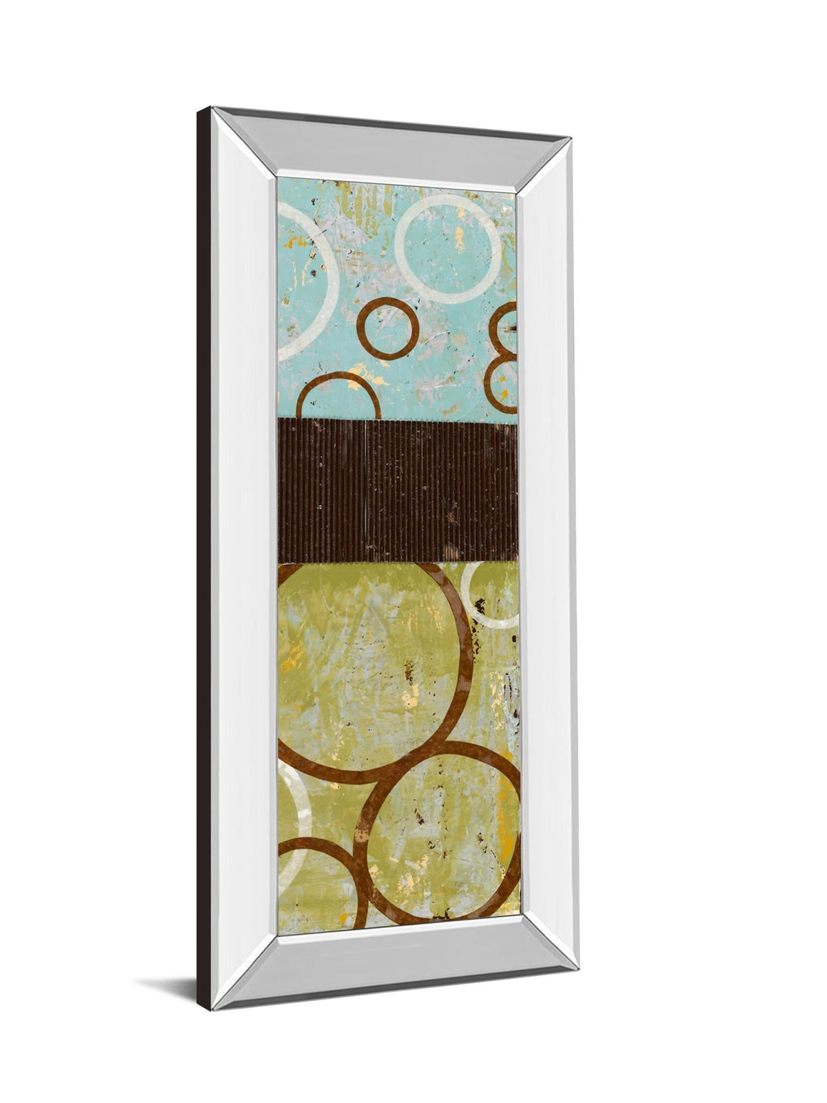 Mirrored Frame Sun Flower Ii By Natalie Avondet 18X42 Mirror Frame Print
