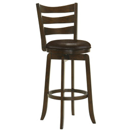 Murphy Wood Counter Height Swivel Bar Chair Dark Brown
