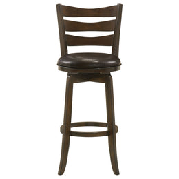 Murphy Wood Counter Height Swivel Bar Chair Dark Brown
