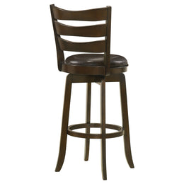 Murphy Wood Counter Height Swivel Bar Chair Dark Brown