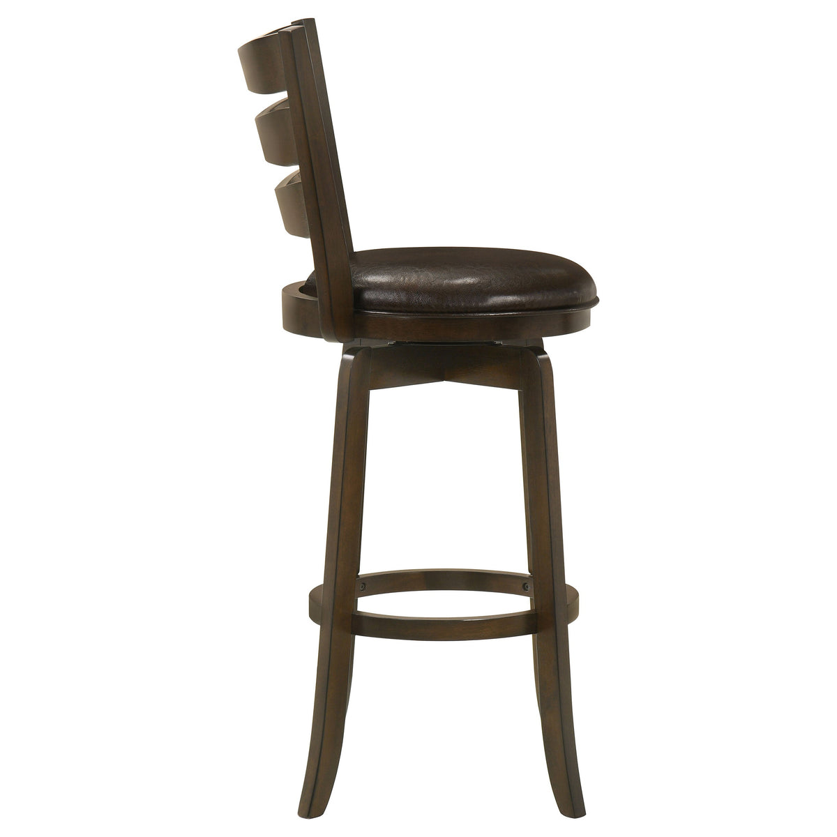 Murphy Wood Counter Height Swivel Bar Chair Dark Brown