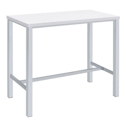 Natividad  Pub Height Bar Table Set White High Gloss