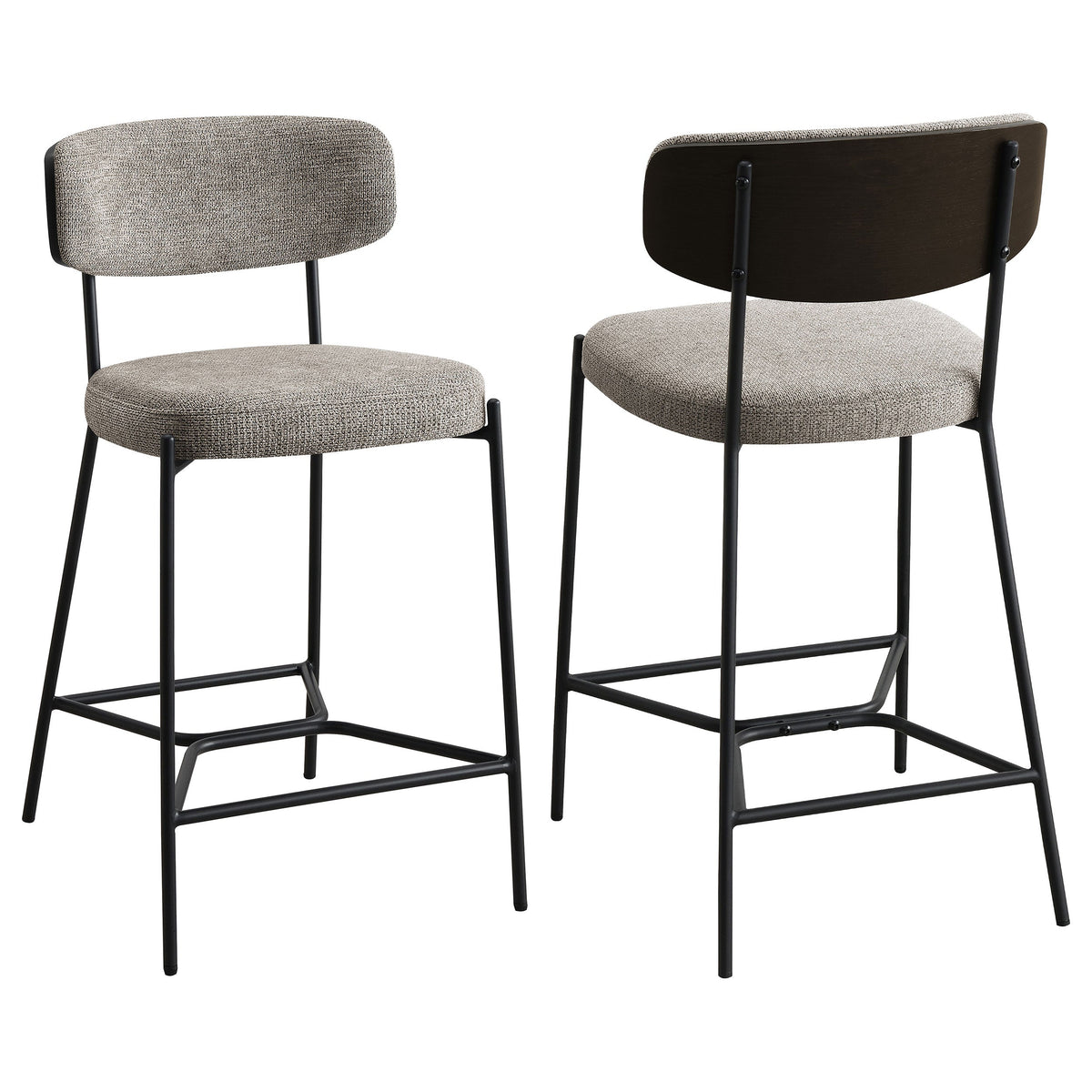 Elison Pub Height Bar Stool Light Brown (Set of 2)