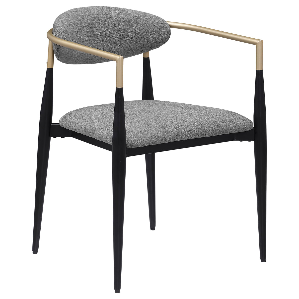 Alexis Fabric Upholstered Dining Arm Chair Beige (Set of 2)