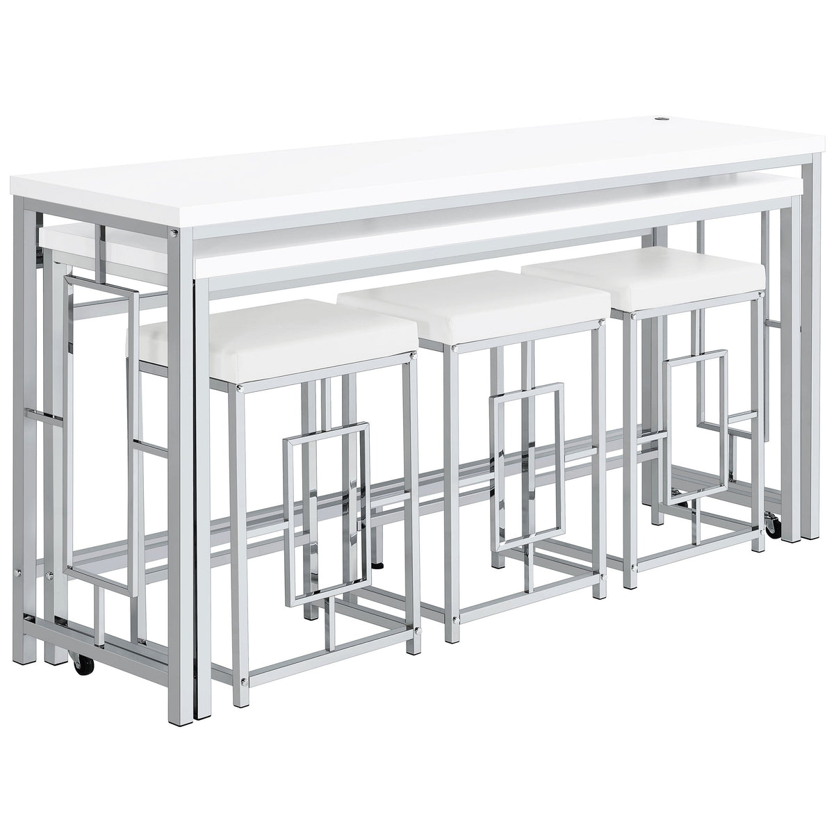 Jackson  Multipurpose Counter Height Table Set White