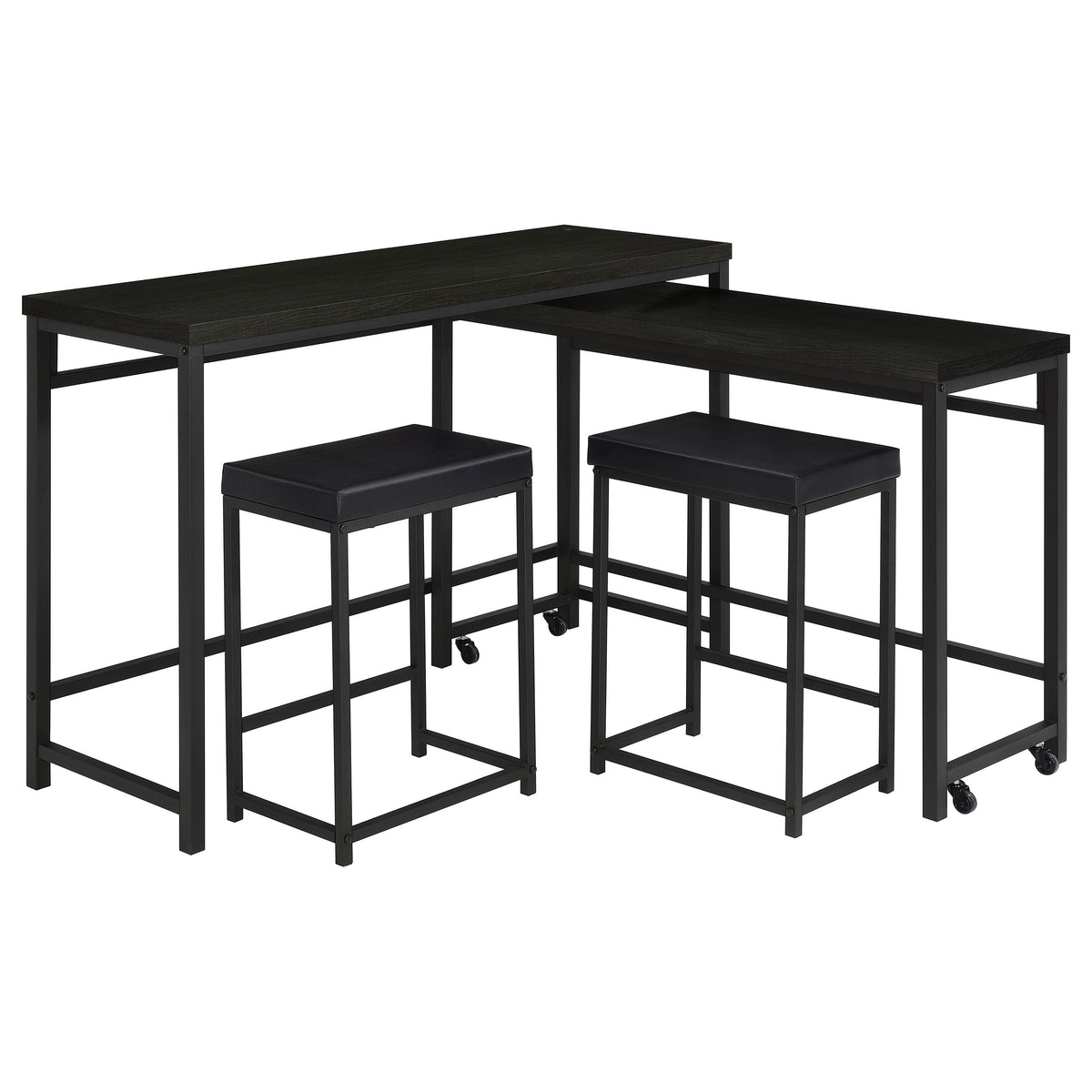Hawes  Multipurpose Counter Height Table Set Black
